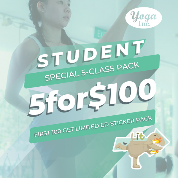 NEW! Student Special: 5-for-$100 Class Pack
